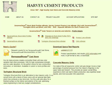Tablet Screenshot of harveycement.com